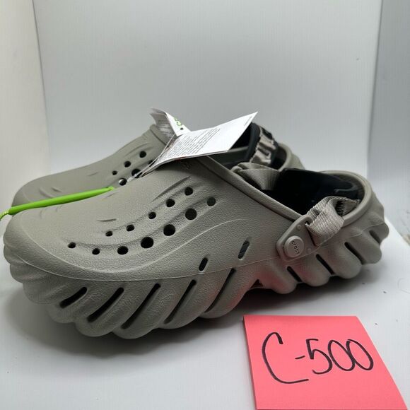CROCS ECHO CLOG MENS 7 WOMENS 9 GRAY - NWT - Picture 3 of 5